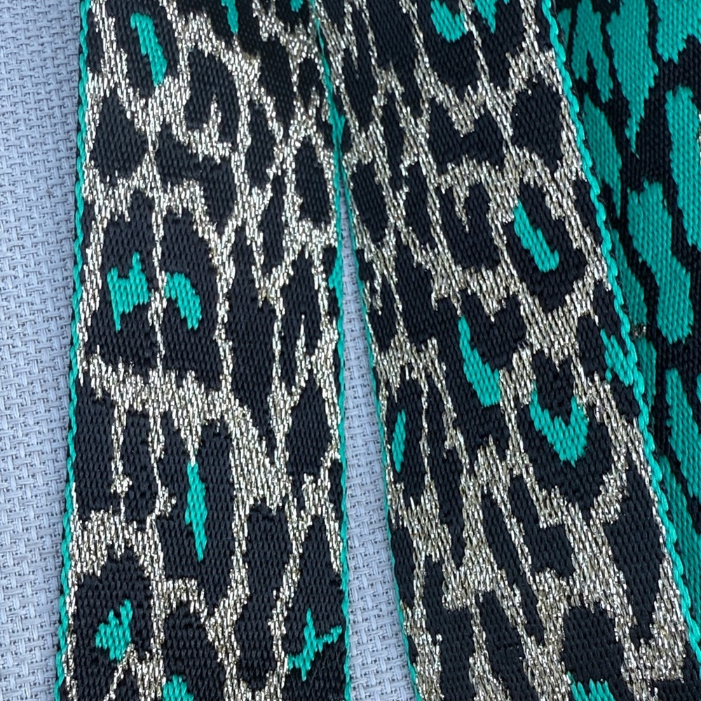 Leopard Print Strap with Teal Accents - Picture 9 of 9